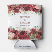 Rafraîchisseur Pour Canette Eeucalyptus à fleurs rousses rustiques (Dos)