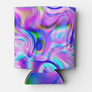 Rafraîchisseur Pour Canette Effets numériques : motif abstrait multicolore.