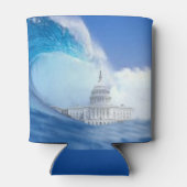 Rafraîchisseur Pour Canette Élection du tsunami bleu 2024 (Dos)