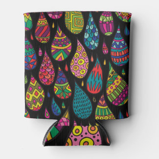 Rafraîchisseur Pour Canette Elégance florale, arrière - plan abstrait.