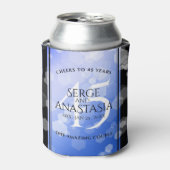 Rafraîchisseur Pour Canette Élégant 45e anniversaire de Mariage Sapphire (Can devant)