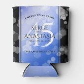 Rafraîchisseur Pour Canette Élégant 45e anniversaire de Mariage Sapphire (Devant)