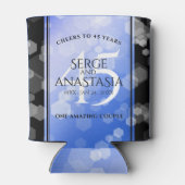 Rafraîchisseur Pour Canette Élégant 45e anniversaire de Mariage Sapphire (Dos)