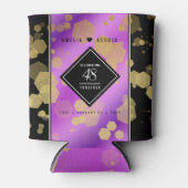 Rafraîchisseur Pour Canette Élégant 48e anniversaire de Mariage d'Améthyste (Devant)