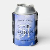 Rafraîchisseur Pour Canette Élégant 51e anniversaire de Mariage Sapphire (Can devant)