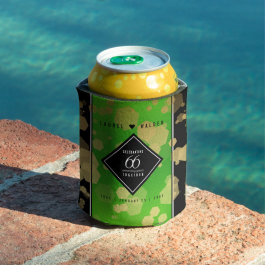 Rafraîchisseur Pour Canette Élégant 66ème anniversaire de Mariage Titanite (Piscine in situ)