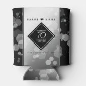 Rafraîchisseur Pour Canette Élégant 70e anniversaire de Mariage Platinum (Dos)