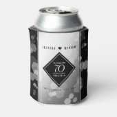 Rafraîchisseur Pour Canette Élégant 70e anniversaire de Mariage Platinum (Can Dos)