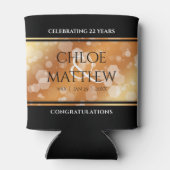 Rafraîchisseur Pour Canette Élégant 7e 22e 49e anniversaire de Mariage de cuiv (Dos)