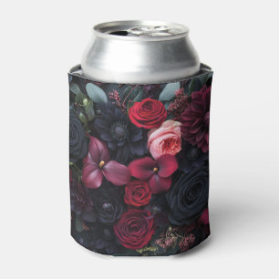 Rafraîchisseur Pour Canette Élégant arrangement floral foncé avec Roses