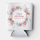 Rafraîchisseur Pour Canette Elégant Botanique de Berry d'hiver 60e anniversair (Devant)