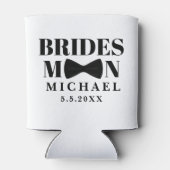 Rafraîchisseur Pour Canette élégant braconnier noir blanc arc mariage (Dos)