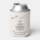 Rafraîchisseur Pour Canette Elégant Champagne Tower Mariage Faveur Peut Rafraî (Can devant)