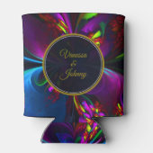 Rafraîchisseur Pour Canette Elegant Classic Modern Floral Pattern #902 Wedding (Dos)