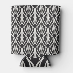 Rafraîchisseur Pour Canette Élégant damas floral, patte art nouveau sans soudu