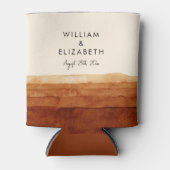 Rafraîchisseur Pour Canette Élégant désert Abstrait en terre cuite Personnalis (Devant)