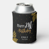 Rafraîchisseur Pour Canette Elégant Joyeux 21ème anniversaire Gold Foliage Par (Can Dos)