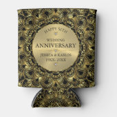 Rafraîchisseur Pour Canette Elégant mandala or 50e anniversaire mariage or (Devant)