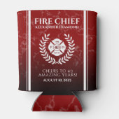 Rafraîchisseur Pour Canette Élégant marbre rouge Retraite pompier (Dos)