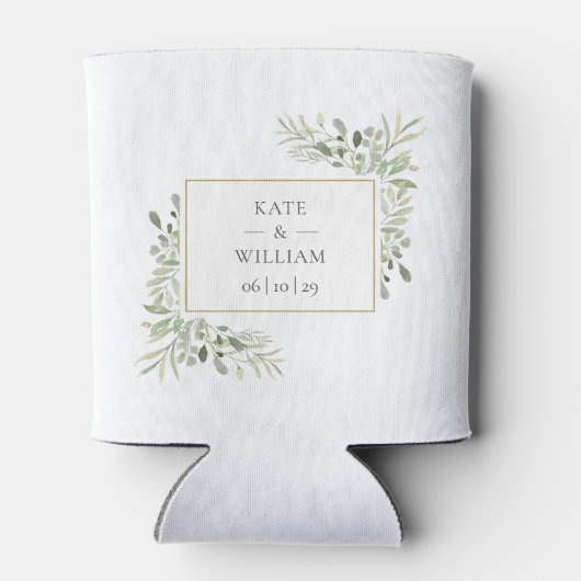 Rafraîchisseur Pour Canette Élégant Mariage de feuillage peut refroidir (Dos)