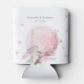 Rafraîchisseur Pour Canette Élégant Mariage de fleurs de cerisier (Dos)