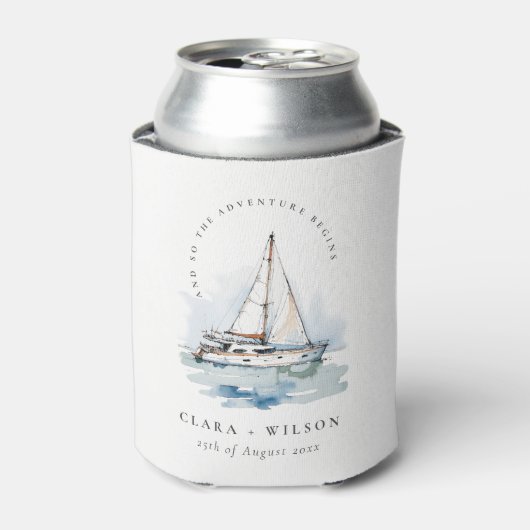 Rafraîchisseur Pour Canette Elégant Mariage de navigation de plaisance Dusky (Can devant)
