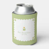 Rafraîchisseur Pour Canette Élégant Mariage Sage Vert Daisy Mignon (Can devant)