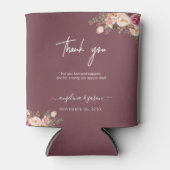 Rafraîchisseur Pour Canette Élégant Merci de Mariage rose pâle rose (Devant)