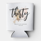 Rafraîchisseur Pour Canette Élégant moderne rose & or Trente-troisième anniver (Devant)