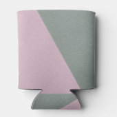 Rafraîchisseur Pour Canette Élégant Monogramme en cuir rose vert (Dos)