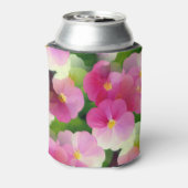 Rafraîchisseur Pour Canette Élégant Motif à fleurs rose et blanc Impatiens (Can Dos)