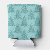 Rafraîchisseur Pour Canette Élégant Motif d'arbre | Luxe Aqua Mint Christmas (Dos)