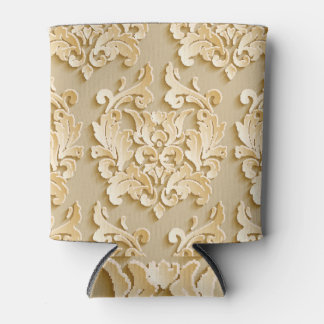 Rafraîchisseur Pour Canette Elégant motif de Damas Vintage texture