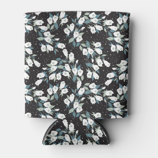 Rafraîchisseur Pour Canette Élégant Motif de fleur de tulipe Arrière - plan no (Devant)