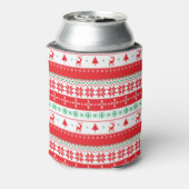 Rafraîchisseur Pour Canette Élégant Motif de Noël | Câble de refroidissement (Can Dos)