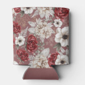 Rafraîchisseur Pour Canette Élégant motif floral rose (Dos)