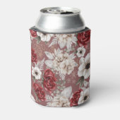 Rafraîchisseur Pour Canette Élégant motif floral rose (Can Dos)