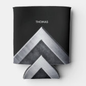 Rafraîchisseur Pour Canette Élégant Motif métallique (Devant)