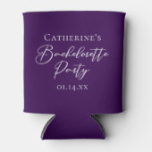 Rafraîchisseur Pour Canette Elegant Purple Bachelorette Party Personalized (Devant)