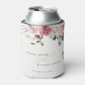 Rafraîchisseur Pour Canette Élégant Rose Dusky Blush Fleur sauvage Floral Mari (Can devant)