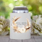 Rafraîchisseur Pour Canette Elégant Rustique Boho Chic Floral Mariage moderne