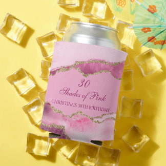 Rafraîchisseur Pour Canette Elegant Shades of Pink Birthday Party