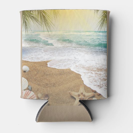 Rafraîchisseur Pour Canette Elégant Soleil Et Plage Blue Ocean (Devant)