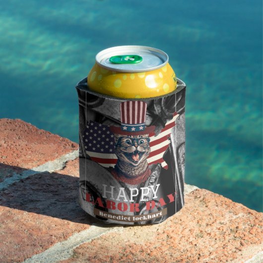 Rafraîchisseur Pour Canette Elegant travailleur solidaire Fête du Travail avec (Piscine in situ)