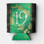 Rafraîchisseur Pour Canette Élégante 19e anniversaire du Mariage de Jade (Devant)