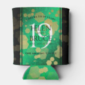 Rafraîchisseur Pour Canette Élégante 19e anniversaire du Mariage de Jade (Dos)