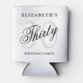 Rafraîchisseur Pour Canette Élégante 30ème Trente-trentième anniversaire fête (Devant)