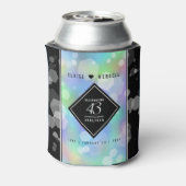 Rafraîchisseur Pour Canette Élégante 43ème anniversaire du Mariage Opal (Can Dos)