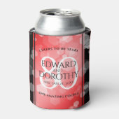 Rafraîchisseur Pour Canette Elégante 80ème anniversaire du Mariage de Ruby (Can devant)