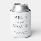 Rafraîchisseur Pour Canette Élégante Calligraphie De Mariage De Script Classiq (Can devant)